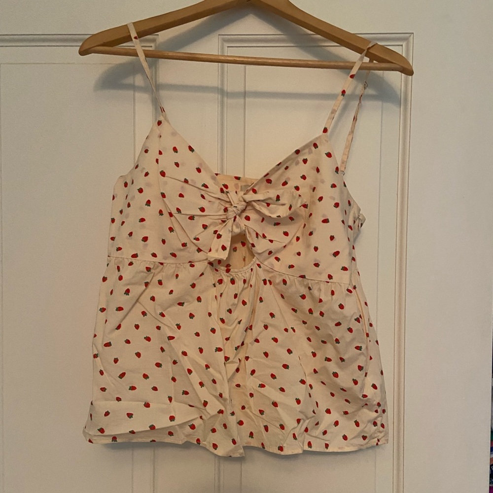 Madewell strawberry tank top